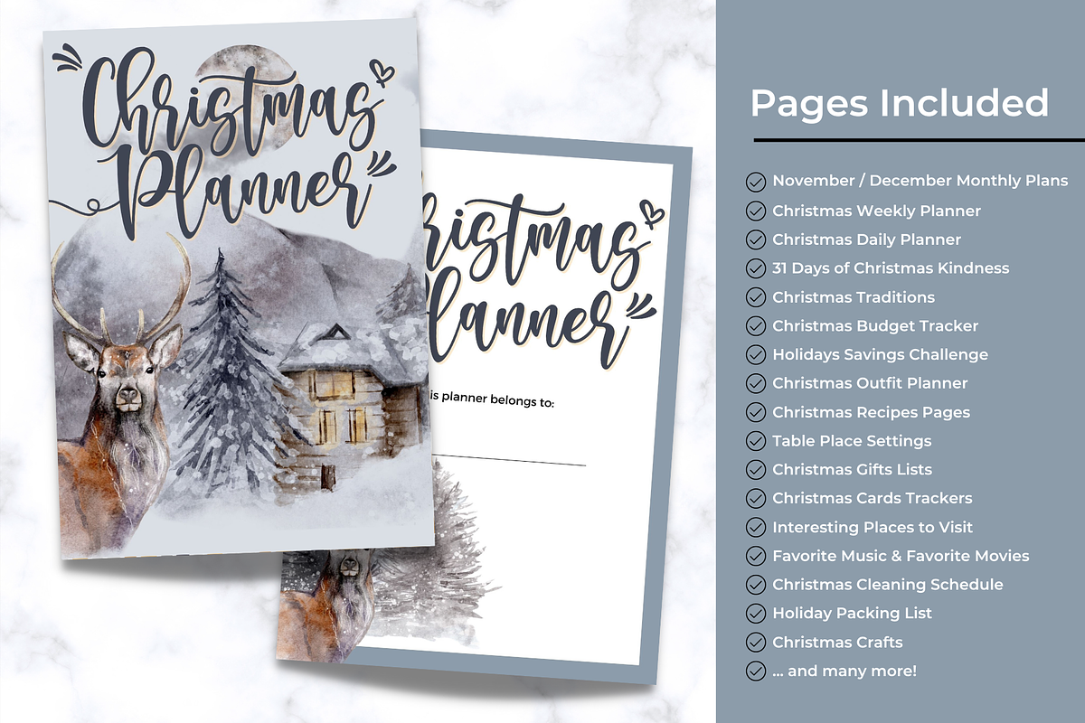Christmas Planner - Printable, a Stationery Template by Jennifer Magri Templates (Photo 4 of 8)