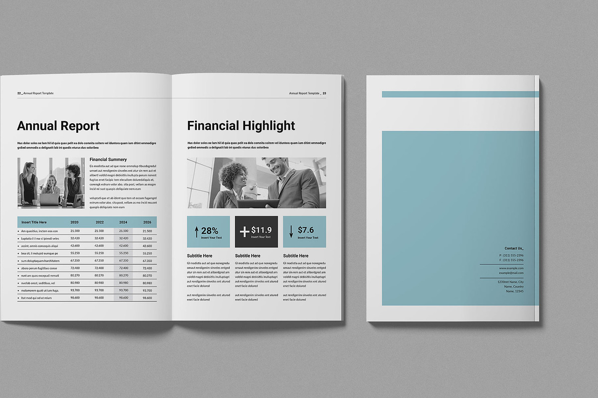 Annual Report Template, a Brochure Template by Work-Envance (Photo 9 of 10)