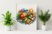 Summer Turtle  Sublimation Clipart, an Illustration by SVGArt (Thumbnail 6 of 8)