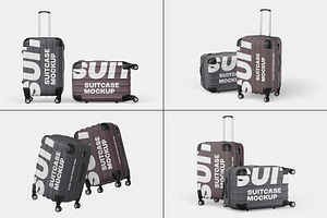 Travel Suitcase Mockup Set