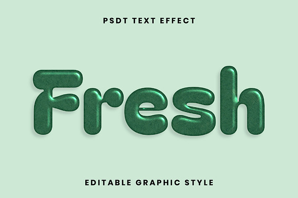 Soft Gloss Bubble Text Effect preview 2