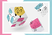 Abstract CATS Cliparts, an Animal Illustration by Panna Limon Store (Thumbnail 4 of 8)