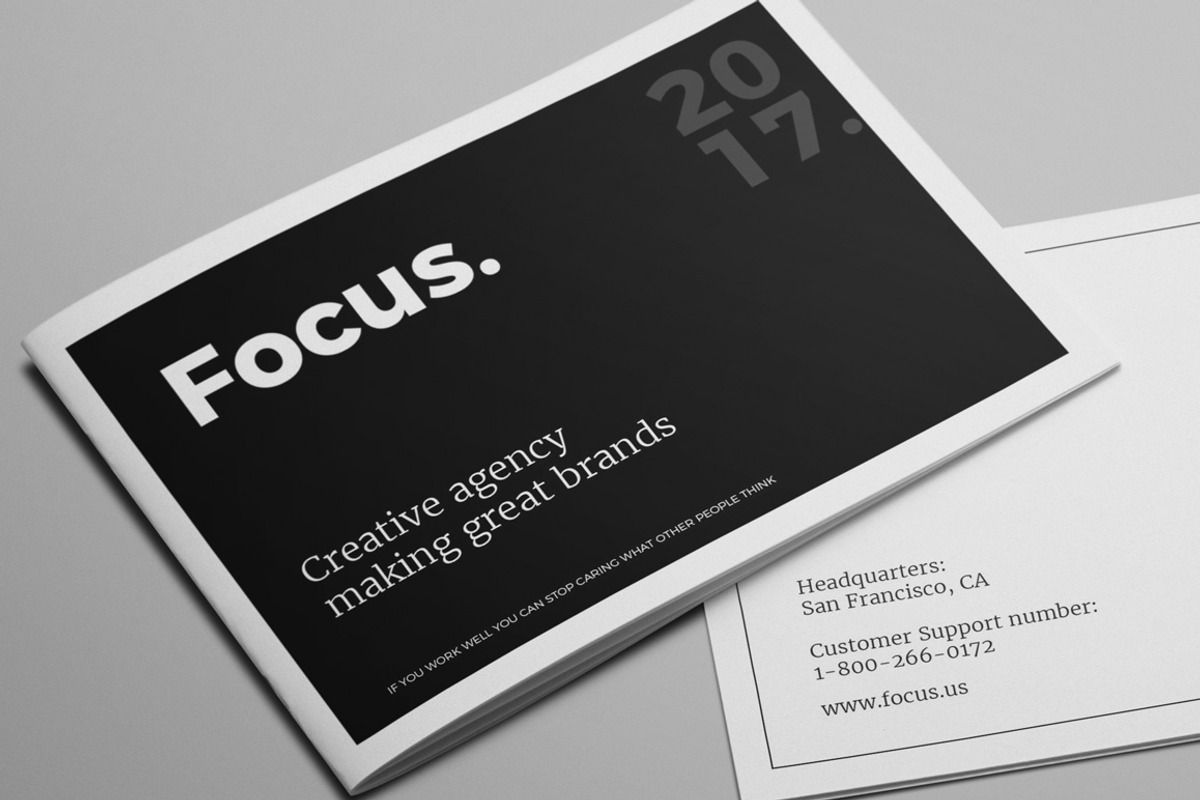 Focus Creative Agency Portfolio, a Brochure Template by Print design (Photo 1 of 7)