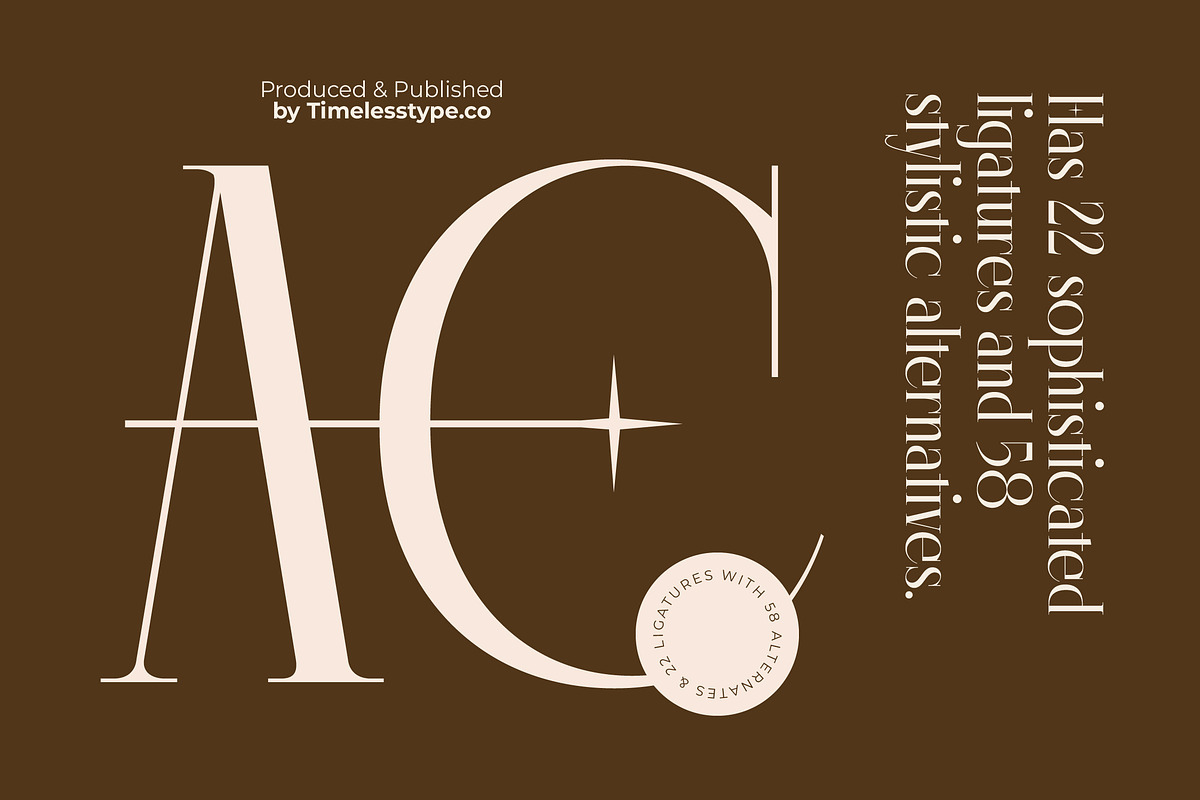 Lagona Display Typeface Serif Font, a Serif Font by timelesstype.co (Photo 7 of 20)