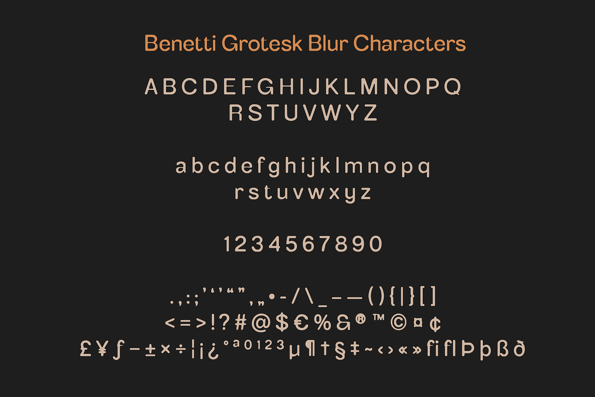 Benetti Grotesk Blur, a Sans Serif Font by Craft Supply Co. (Photo 8 of 8)