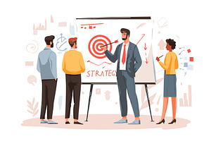 Team business strategy. Supervisor, a Person Illustration by Stock-Smart-Start