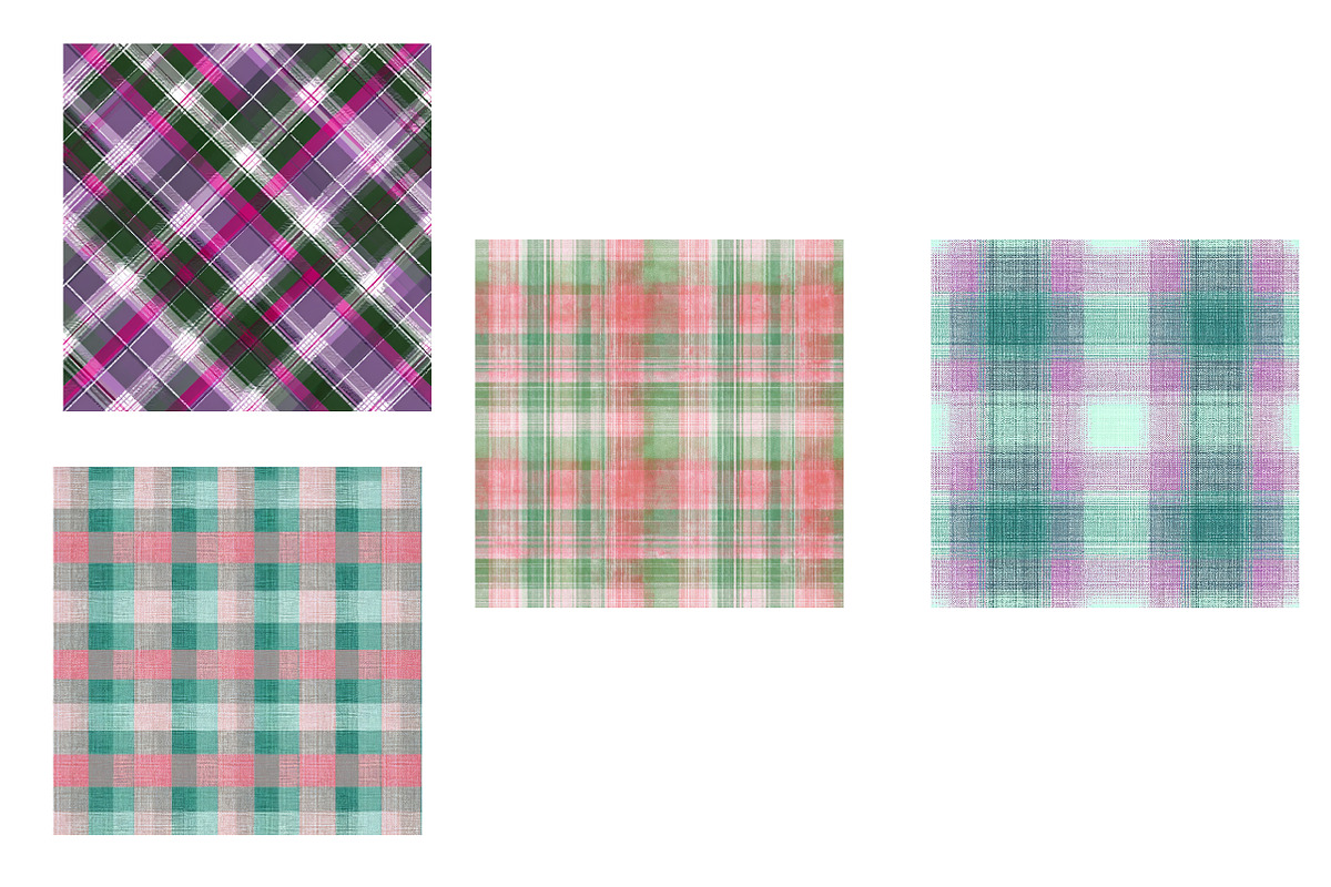 Gingham Plaid Digital Paper, an Illustration by Designworld (Photo 5 of 6)