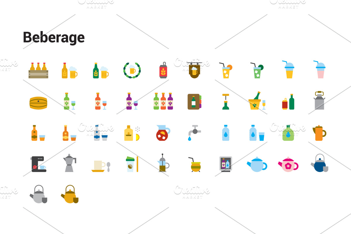 +1000 COLORED FLAT ICONS, an Icon by beguima (Photo 13 of 14)