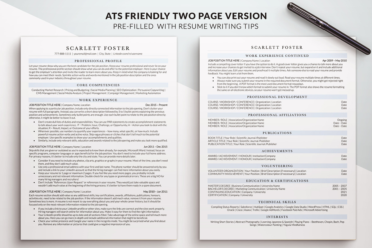 ATS Friendly Executive Resume / CV, a Resume Template by BestResumes.Co (Photo 3 of 9)