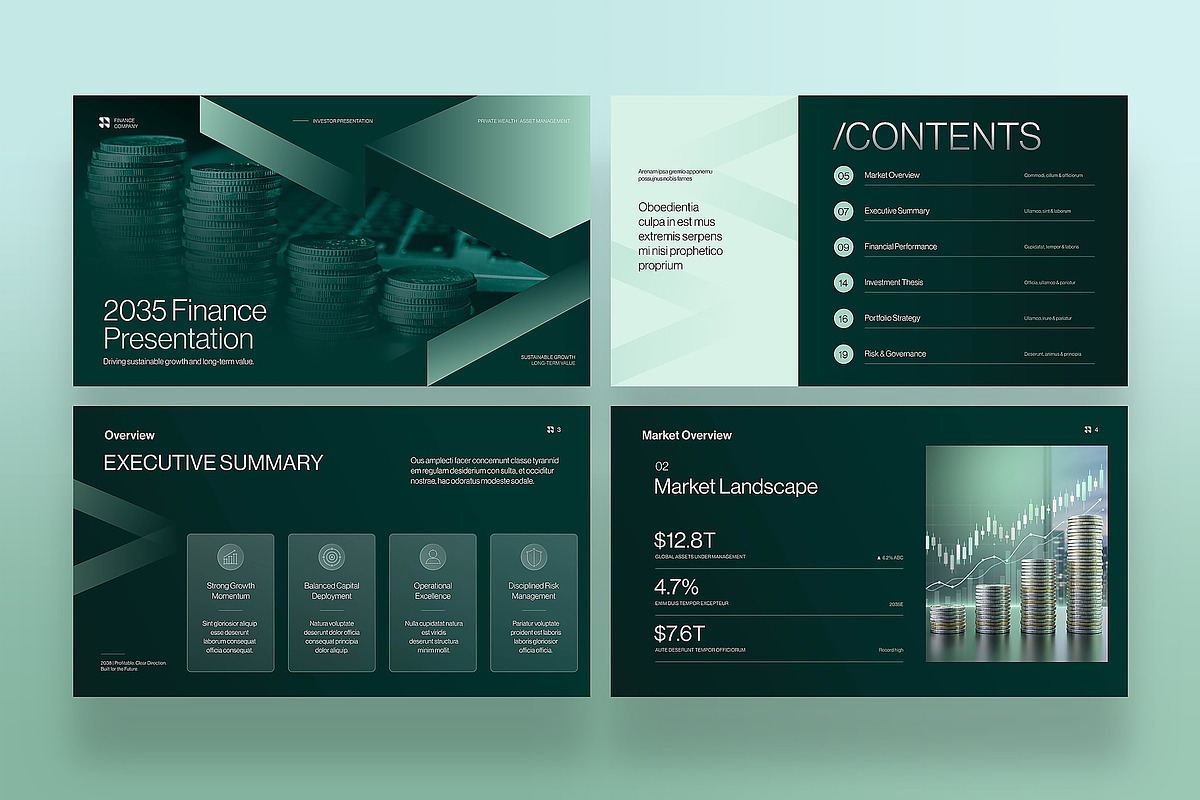 Finance Banking Presentation Templat, a Presentation Template by BrandPacks (Photo 2 of 7)