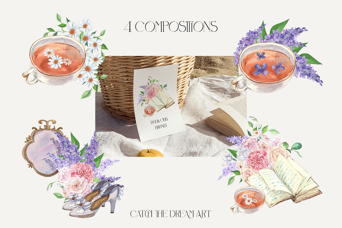 Soft Cottagecore Coquette Aesthetic, a Seasonal Illustration by Catch the Dream Art (Photo 5 of 16)