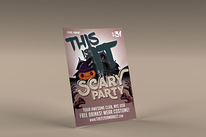 Scary Party Photoshop Flyer Template