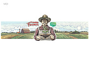 Happy Farmer, a Work Illustration by Countryside life (Thumbnail 2 of 16)