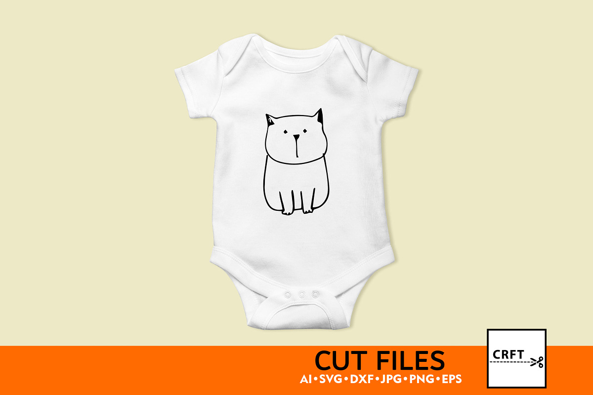 Black & White Cat Bundle 6 Designs, an Illustration by LaserCutano (Photo 4 of 7)