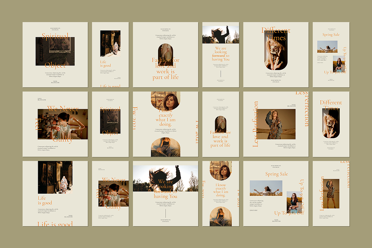 600 Minimalist Instagram Bundle, a Social Media Template by Creatchees.std (Photo 35 of 37)