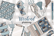 Weekend Planning Collection, a Work Illustration by GlamArtZhanna (Thumbnail 1 of 3)