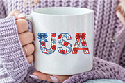 Floral Coquette USA PNG, an Illustration by Craft Nest (Thumbnail 4 of 6)