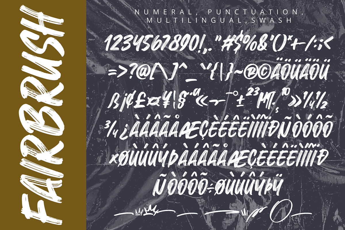 Fairbrush – Street Brush Font, a Script Font by overlaytemplates (Photo 5 of 5)
