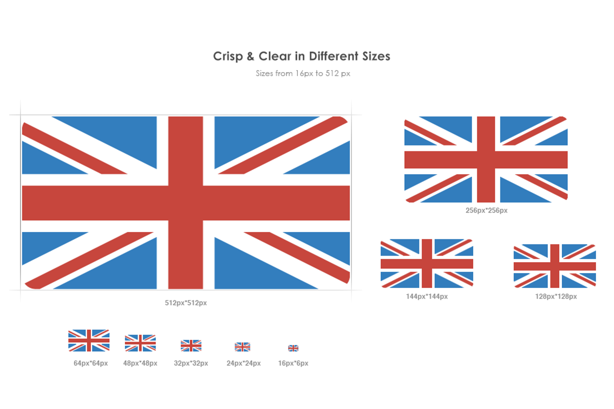 254 Flat Rectangular World Flags, an Icon by CustomIconDesign (Photo 2 of 3)