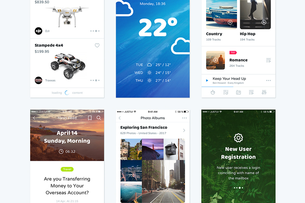 Liberty Mobile UI Kit, an UI Kit Template by Just UI (Photo 5 of 7)
