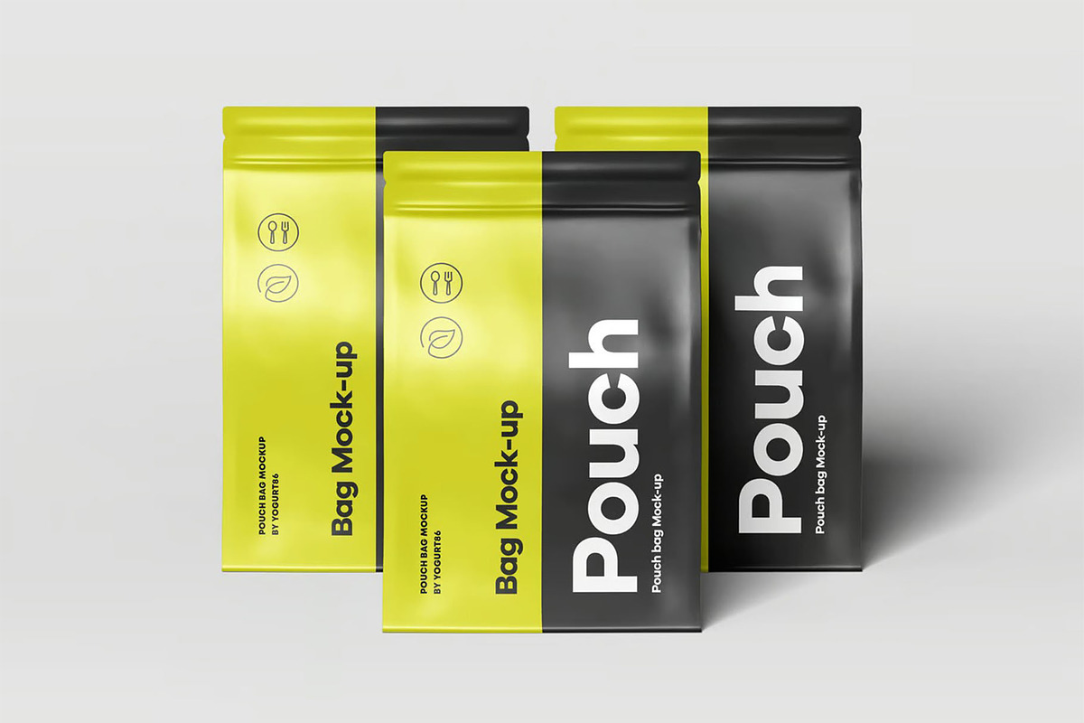 Protein Pouch Bag Mockup, a Packaging Mockup by zippypixelstudio (Photo 7 of 9)