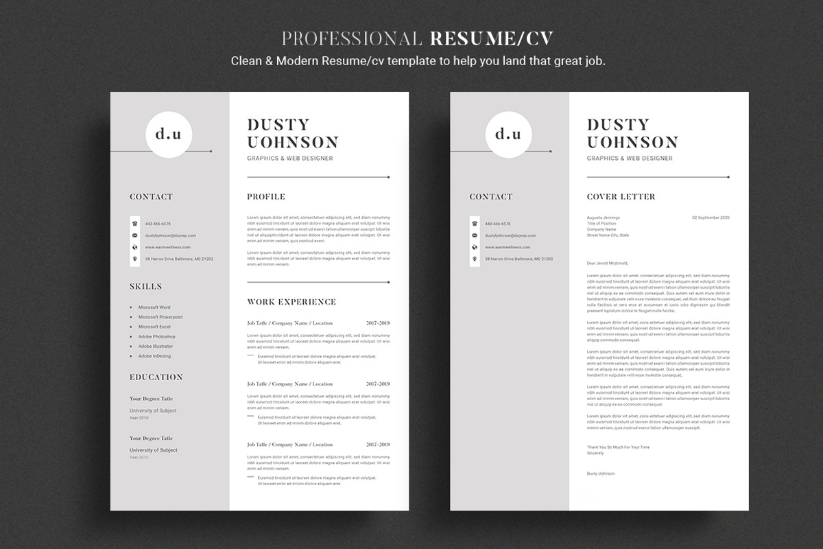 Resume/CV, a Resume Template by CreativeZoom (Photo 2 of 4)