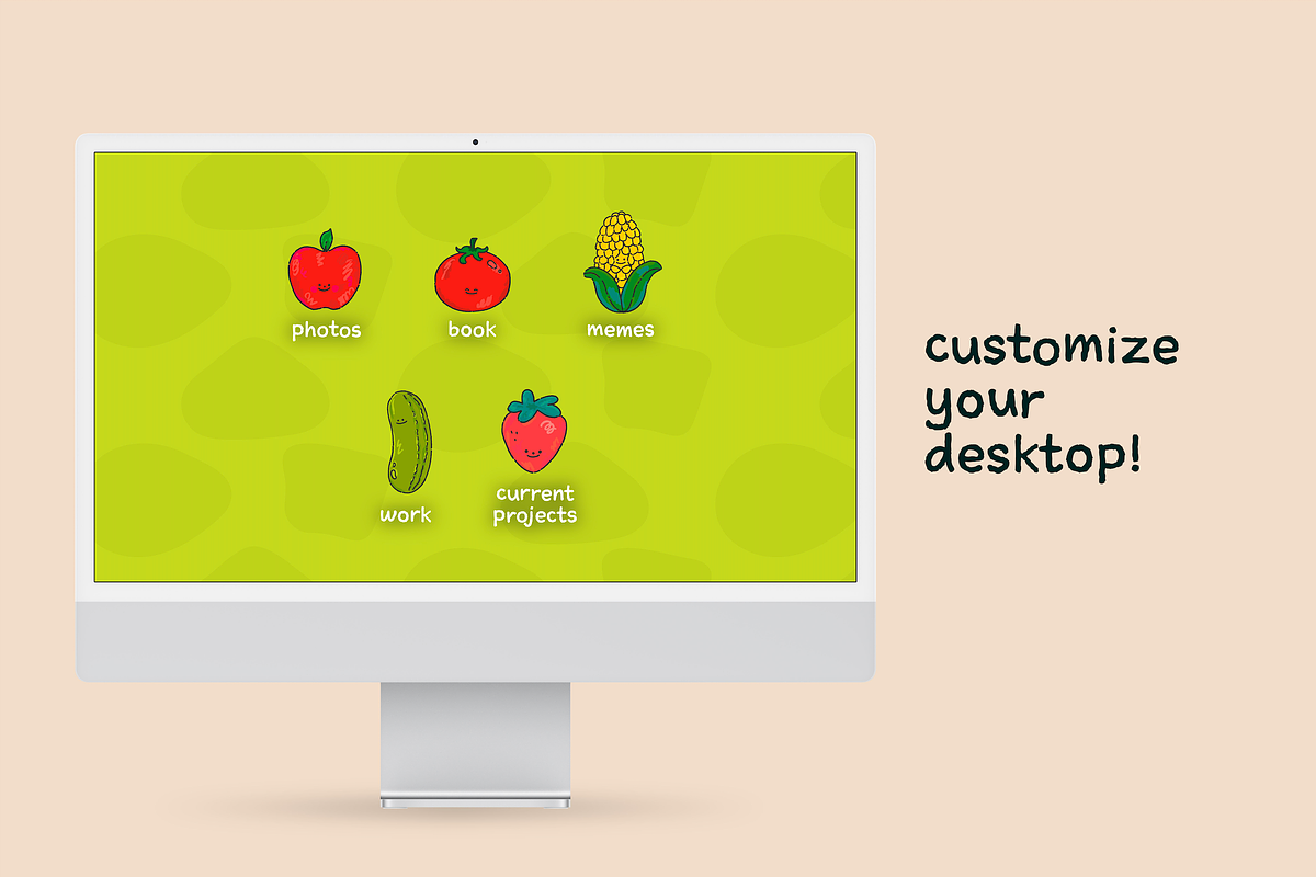 Cutie Fruit & Veggie Illustrations, an Illustration by Ashley Acevedo (Photo 4 of 6)