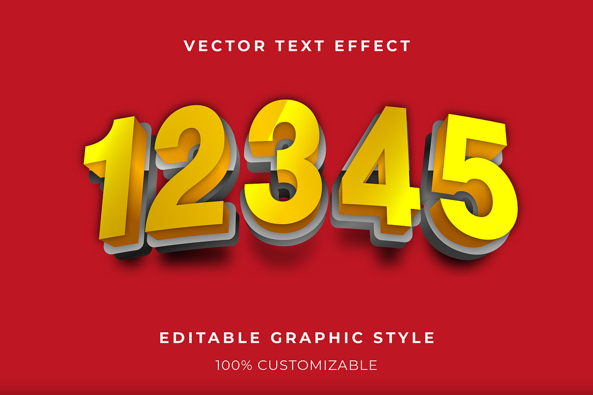 3D Bold Layered Text Effect preview 2