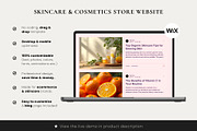 Wix Skincare & Wellness Website, a Wix Template by Sky Dore Design (Thumbnail 4 of 11)