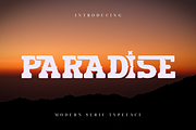 PARADISE | Bold Slab Serif Font, a Slab Serif Font by 177Studio (Thumbnail 1 of 9)