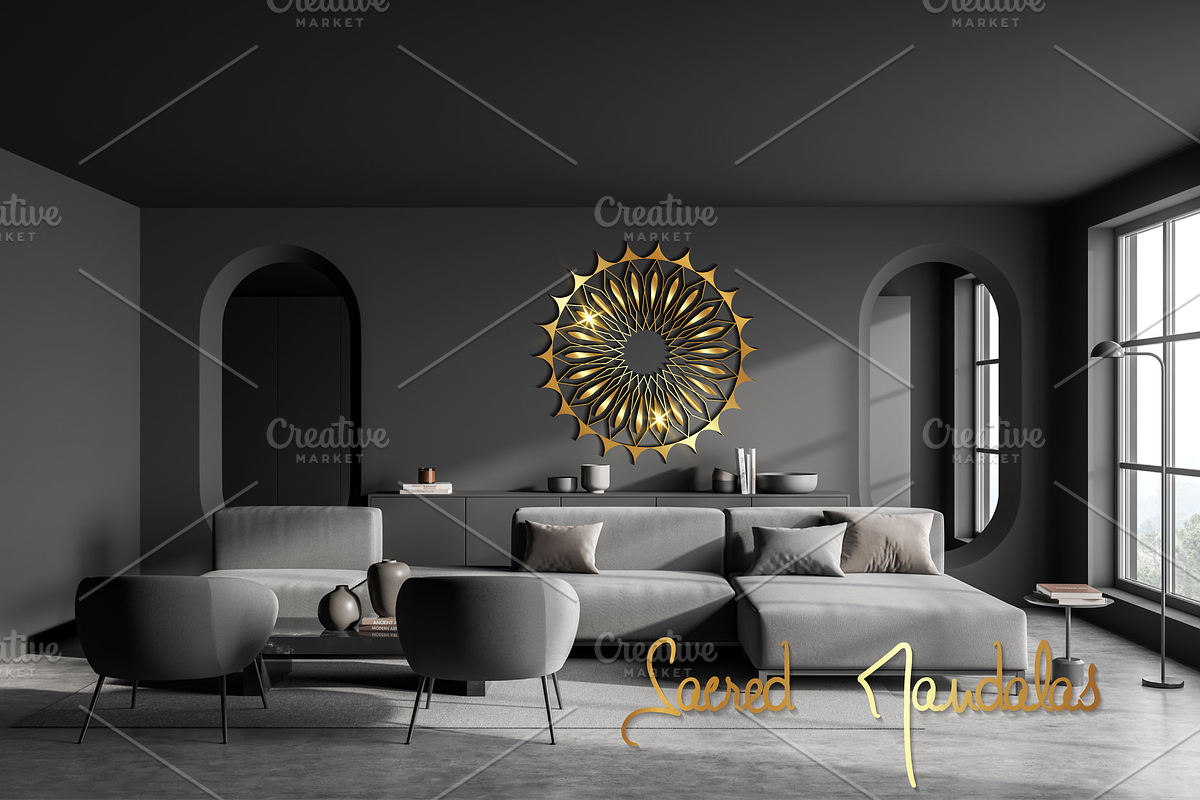 Sacred Mandalas Gold Luxury set, an Object Graphic by GraphicRedStudio (Photo 10 of 10)