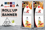 Restaurant Roll Up Banner Vol-01, a Flyer Template by Imagine Design Studio (Thumbnail 1 of 4)