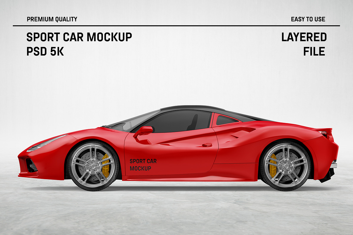 Sport Car Mockup, a Product Mockup by AG Mockups (Photo 1 of 4)