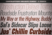 Contraption Oblique Family, a Sans Serif Font by Pink Broccoli (Thumbnail 1 of 3)