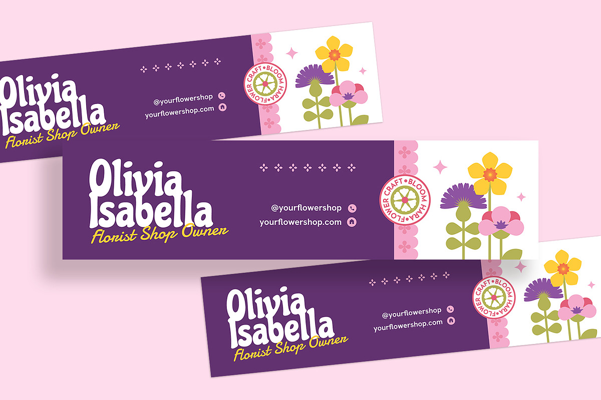 Bloomhara - Linkedin Banner, a Social Media Template by Fannan Studio (Photo 2 of 3)