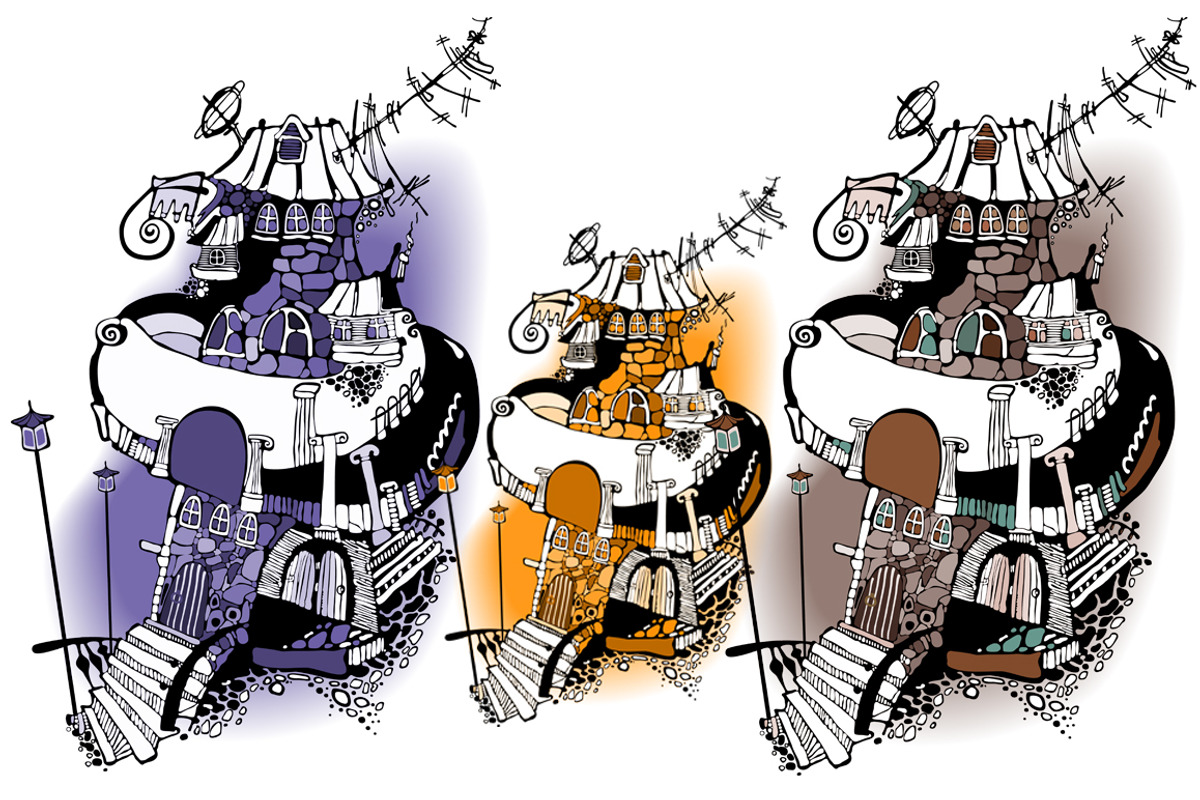 Set of Funny Houses, an Illustration by Anna Art (Photo 6 of 7)