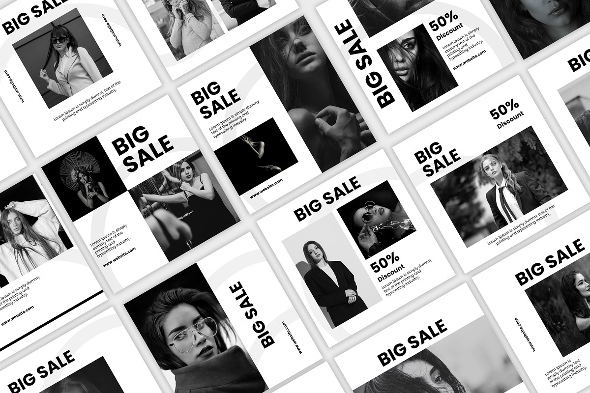 Fashion Instagram Post Templates Kit, a Social Media Template by GenesisCreativeCo (Photo 4 of 5)