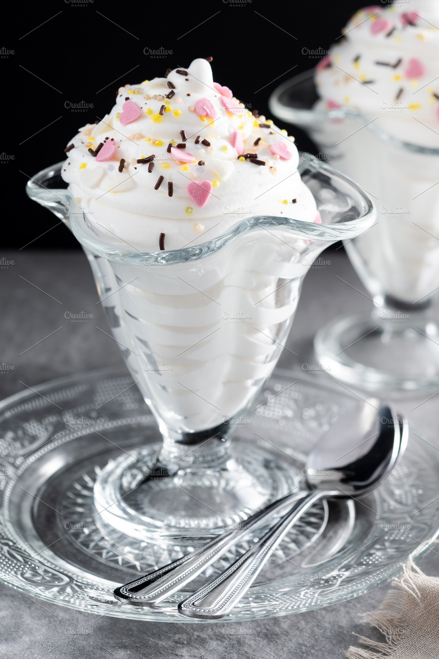 Whipped Cream Delight with Sprinkles, a Food & Drink Photo by etorres69