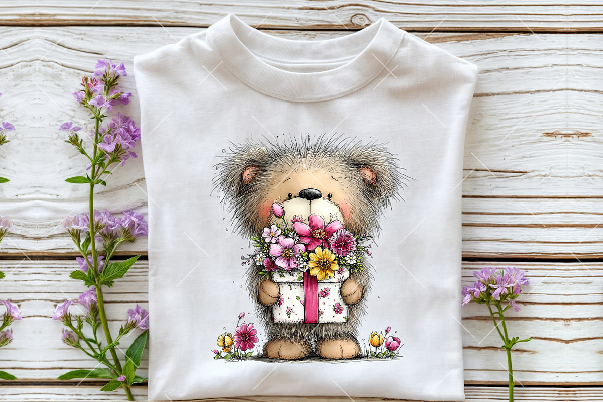 Mother's Day Teddy Bear Clipart, an Illustration by OK Design (Photo 5 of 6)