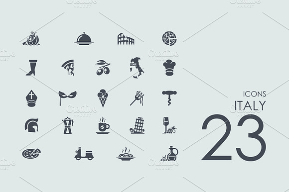 23 Italy Icons