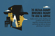 Grain Shader Brushes For Illustrator, a Brush Add-On by True Grit Texture Supply (Thumbnail 2 of 9)