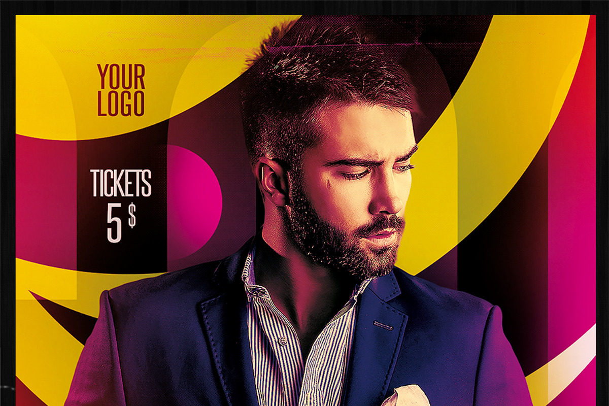 Guest Dj Flyer PSD Template, a Flyer Template by GraphicDiamonds (Photo 6 of 6)