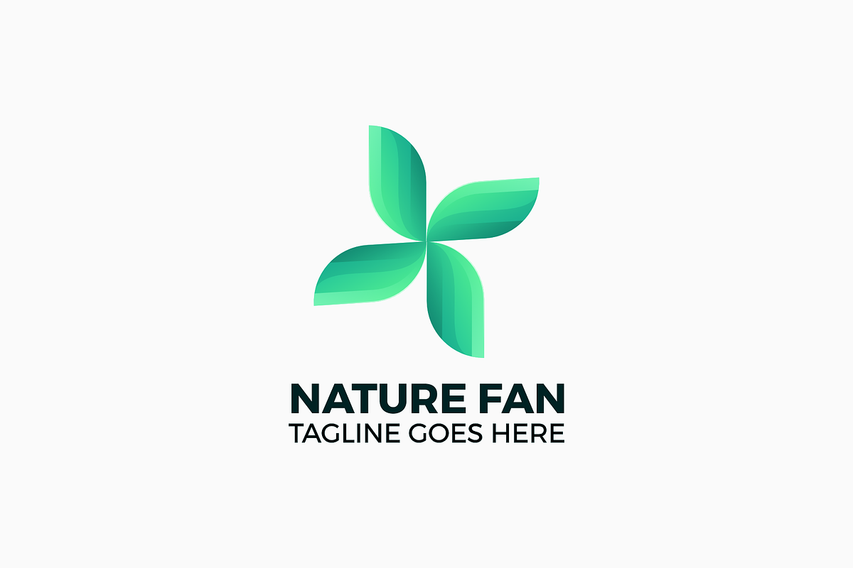 Nature Fan Gradient Colorful Logo, a Branding & Logo Template by Artnivora.Std
