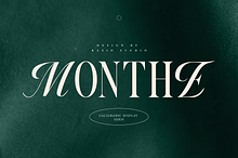 Monthe Calligraphy Serif Font
