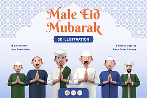 Avatar Male Eid Mubarak