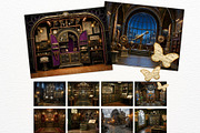 Brass Requiem Steampunk Backdrops V2, a Background Graphic by ThatsDesignArt (Thumbnail 7 of 12)
