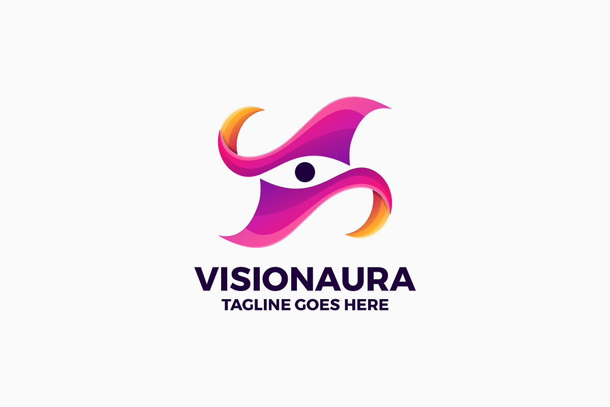 Vision Aura Gradient Colorful Logo, a Branding & Logo Template by Artnivora.Std