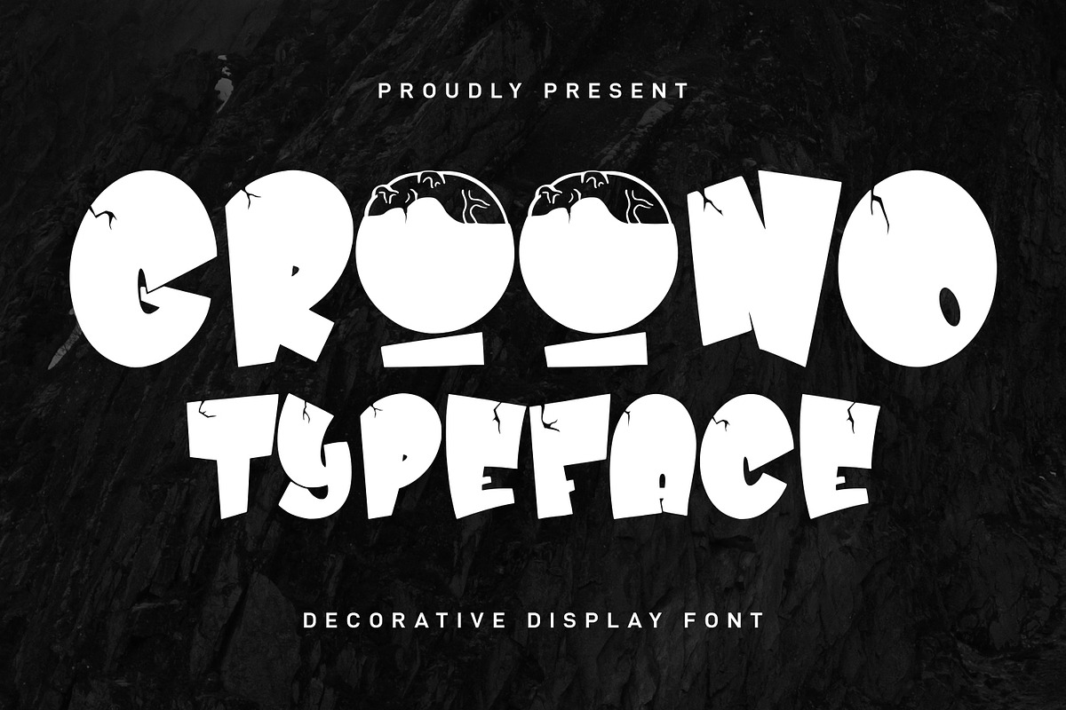Groono Decorative Display Font, a Sans Serif Font by Maulana Creative (Photo 1 of 7)