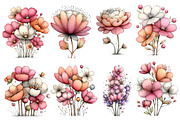 Whimsical Spring Wildflower Clipart, an Illustration by Dream Creation (Thumbnail 5 of 6)