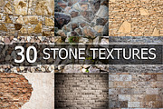 30 Natural Stone Texture Photos, a Texture Graphic by vovan (Thumbnail 1 of 2)